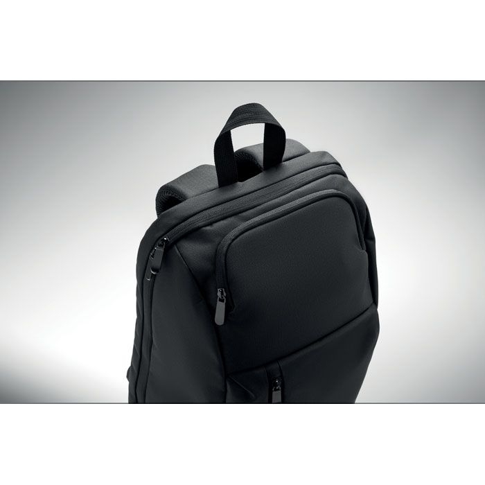MO3123-03Doha 15_ RPET Laptop-Rucksack 15L_ schwarz
