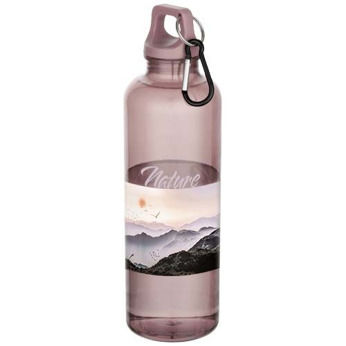 PF100877-4Oregon 750 ml RCS-zertifizierte Trinkflasche aus recyceltem Kunststoff mit Karabinerhaken_ altrosa