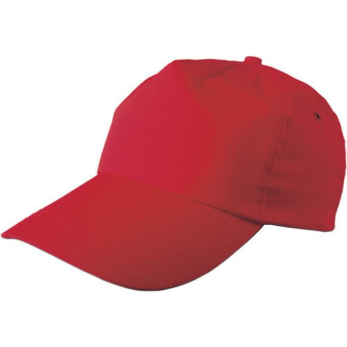 GI9128-08Baseballcap aus 100 % Baumwolle Lisa_ Rot