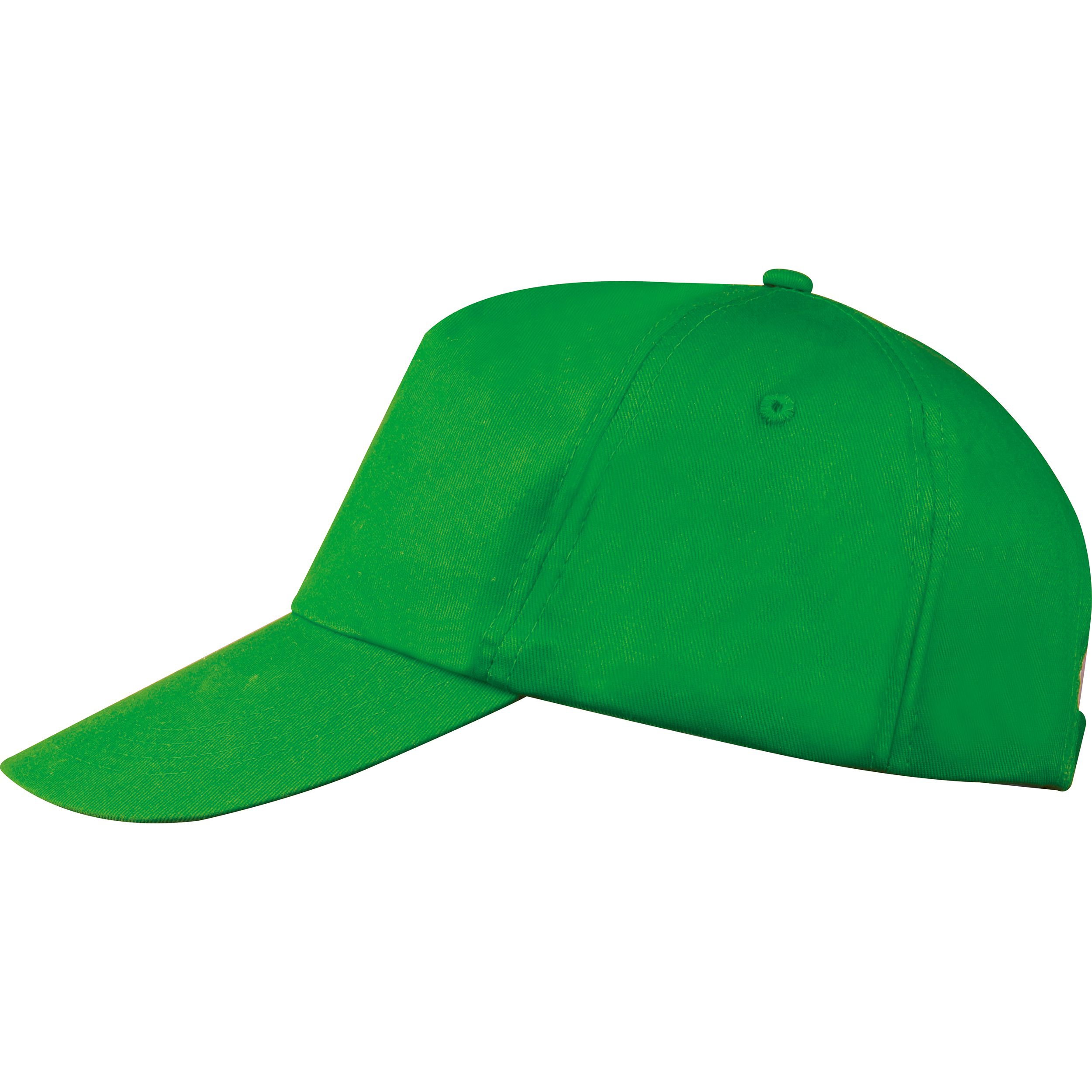 AZO freie 5 Panel Baumwoll-Baseball-Cap, grün