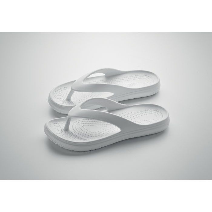MO2894-06Evaslip Zehensandalen Groesse 40_41_ weiss