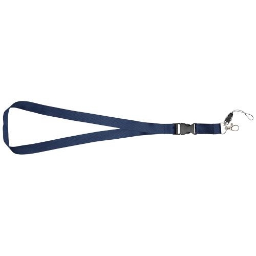 PF102508-3Sagan Lanyard mit abnehmbarer Schnalle und Handyband_ navy
