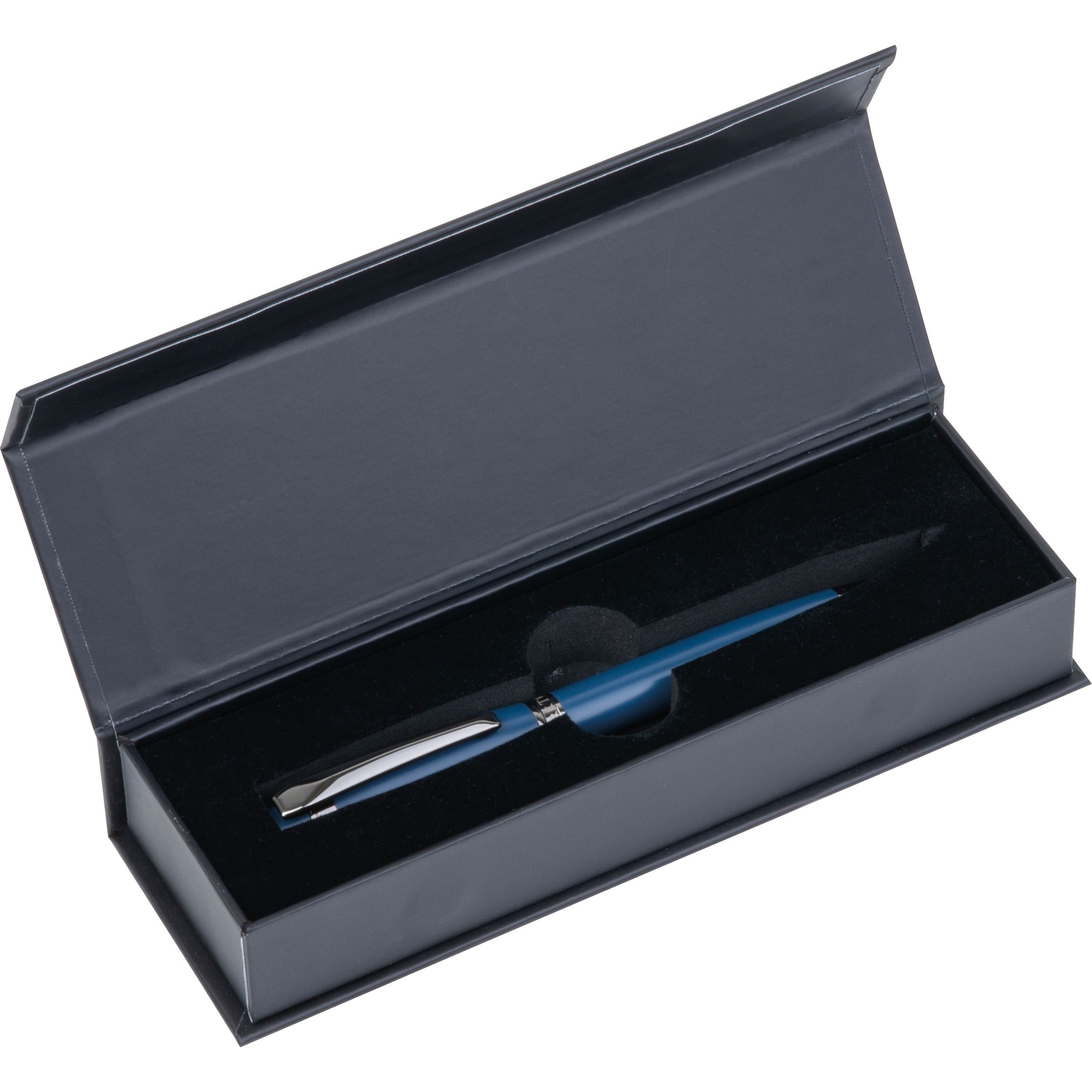 MA15389-44Mark Twain Metallkugelschreiber BERNARDA_ dunkelblau