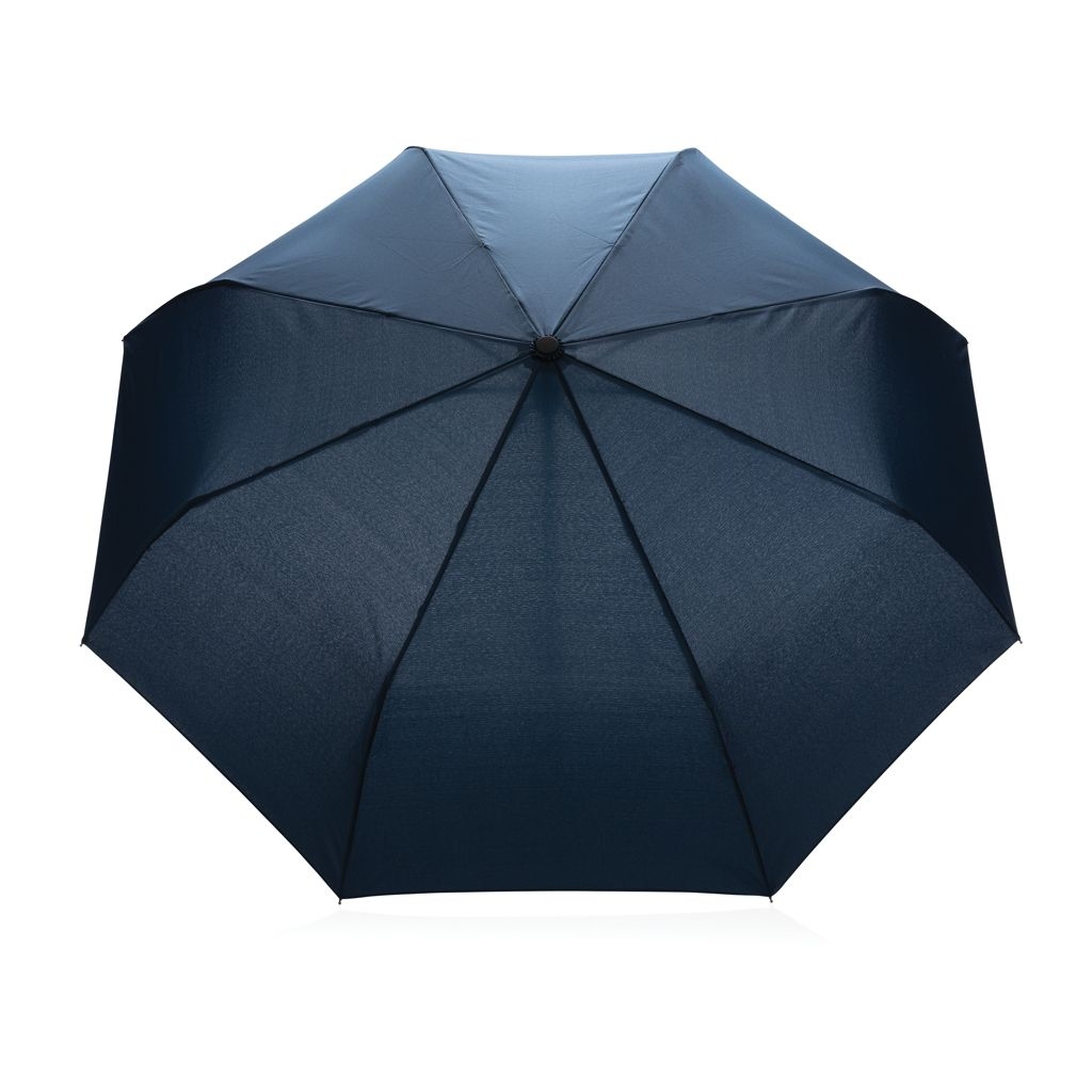 XDP850_61-521_ Impact AWARE™ RPET 190T Bambus-Schirm autom. open_close_ navy blau