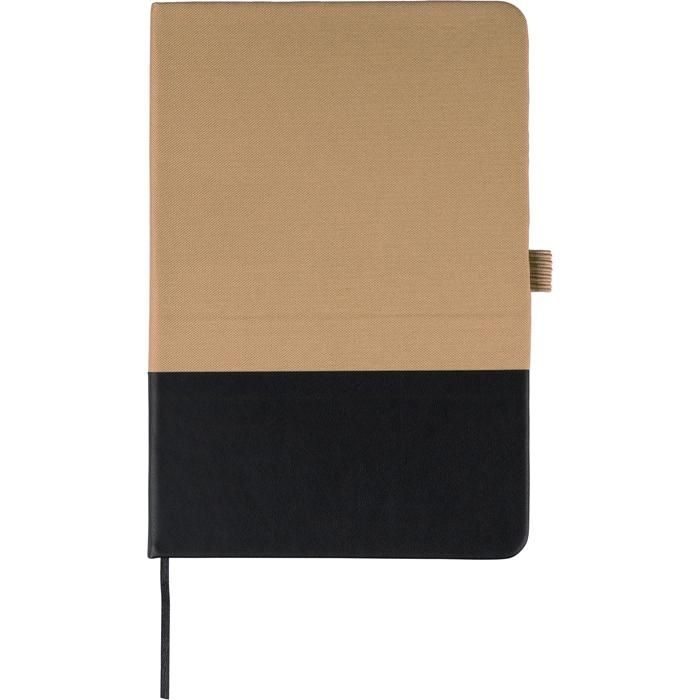 GI1349504-357rPET-Polyester-Notizbuch A5 Yuna_ beige