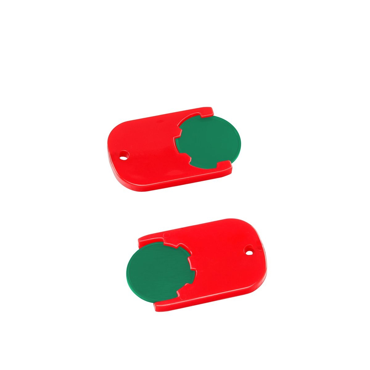 HE7555-2-1Chiphalter mit 1€-Chip _Gamma_ gruen_ rot