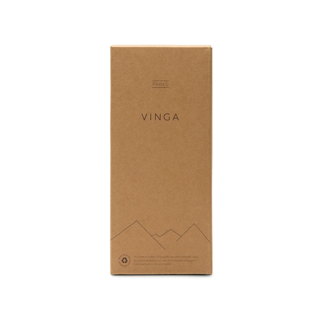 XDV43009-01VINGA Parks Flasche aus RCS rec. Stainless-Steel_ 400ml_ schwarz