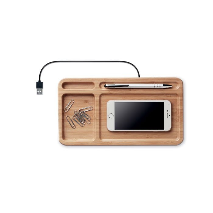 MO9391-40Cleandesk Organizer mit Ladestation_ Holz