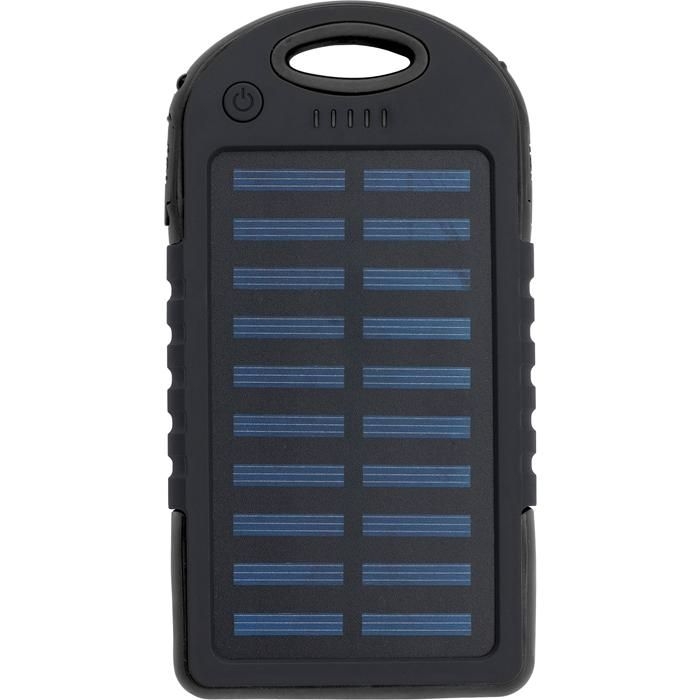 GI1262005Gummierte ABS Solar-Powerbank Arin