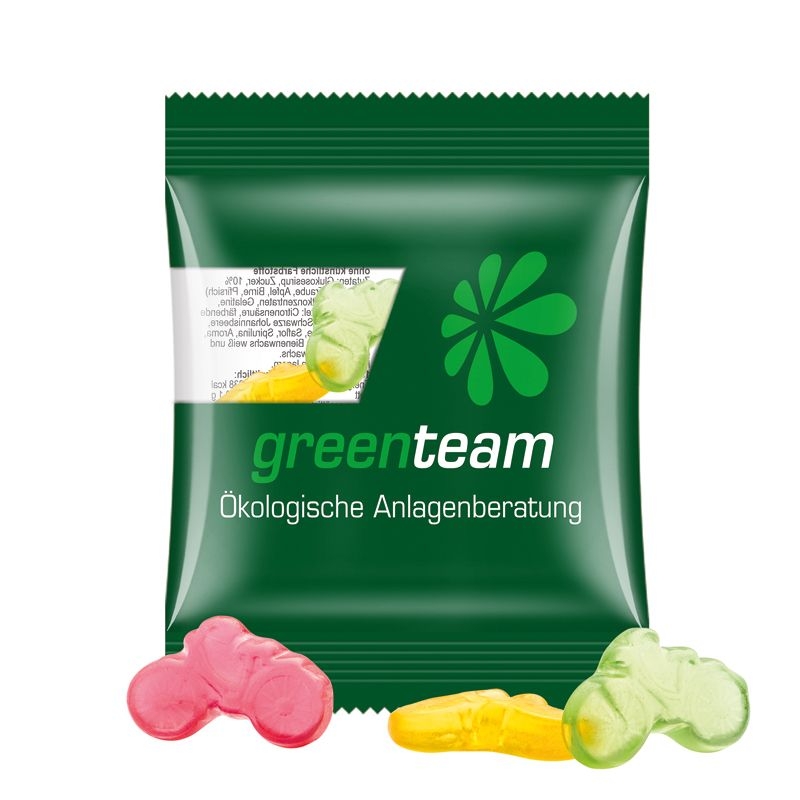 JG15061-18Minituete 10 g Trolli Fruchtgummi Standardformen_ Fahrrad_ transparente Folie