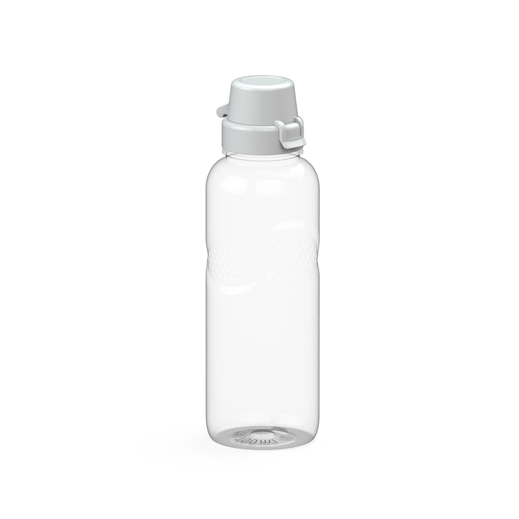 EL01565-1Trinkflasche Carve _School_ 700 ml_ transparent_ weiss