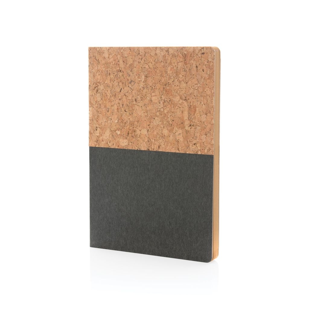 XDP774.33-1A5 Kork _ Kraft Notizbuch_ schwarz