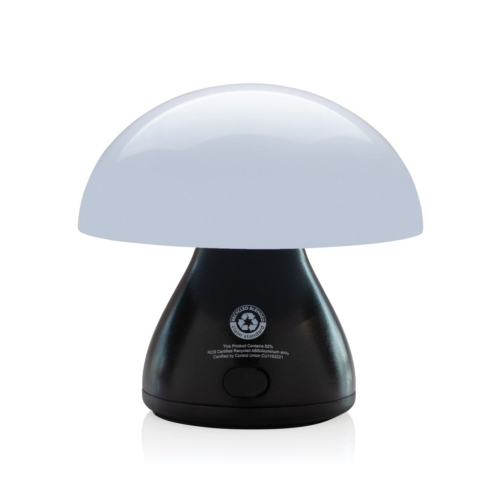 XDP513.74-1Luming wiederaufladbare USB-Tischlampe aus RCS Kunststoff_ schwarz