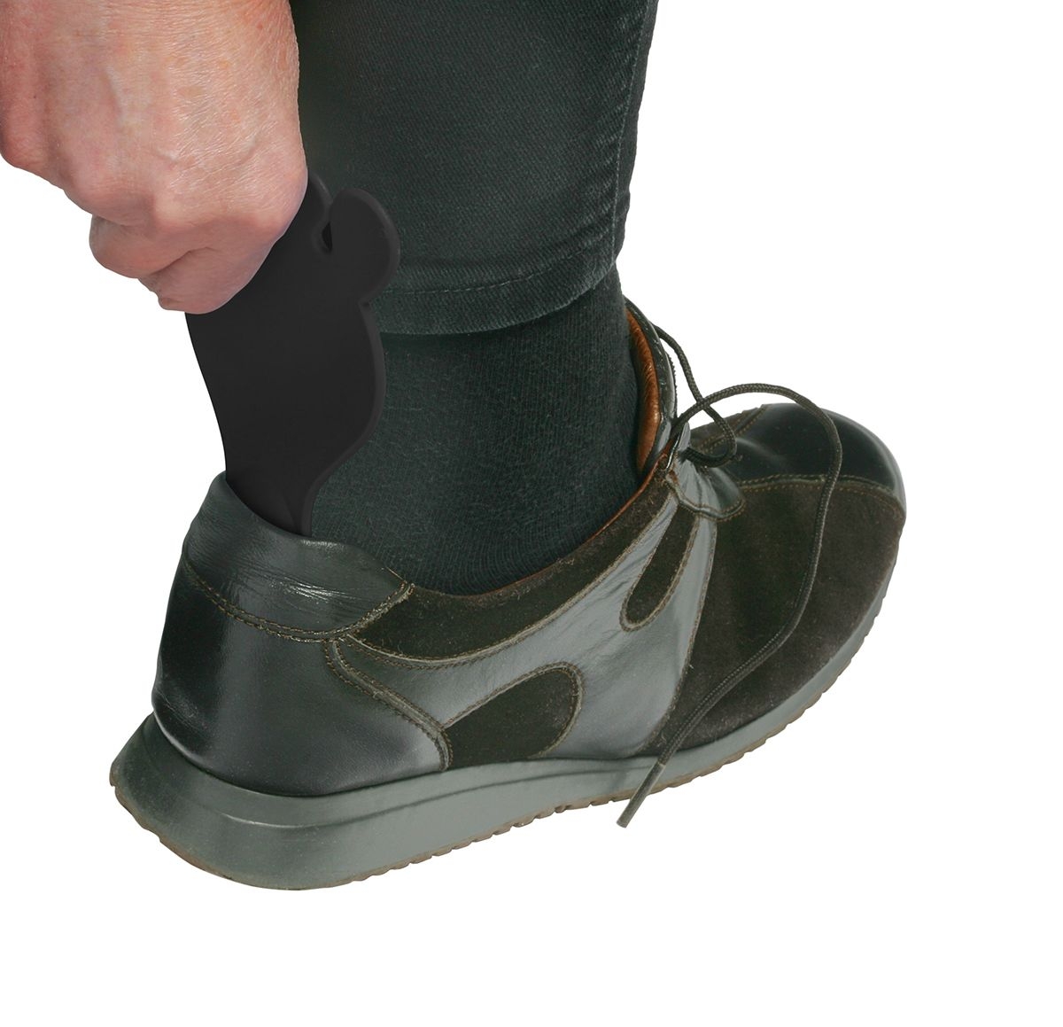 HE8629-6Schuhloeffel _Fuss_ schwarz