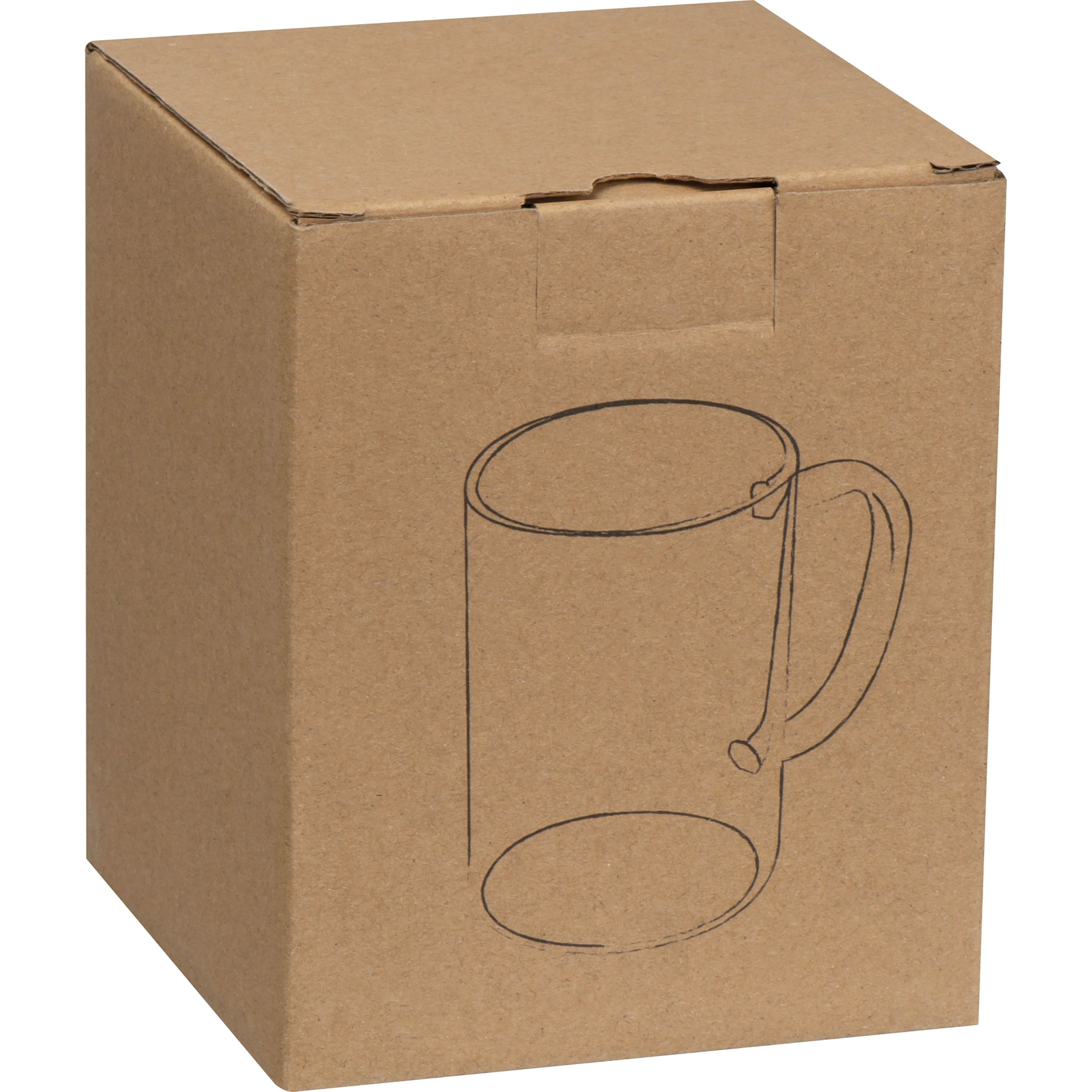 MA82340-05Glastasse mit farbigem Henkel_ 250ml_ rot
