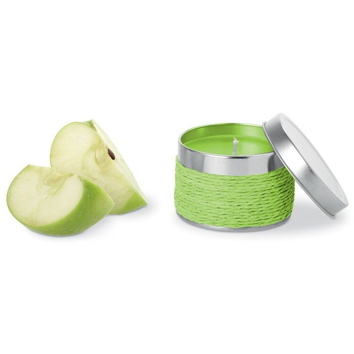 IT2873-48Delicious Kerze mit Apfelduft_ limettengruen IT2873-48Delicious Kerze mit Apfelduft_ limettengruen