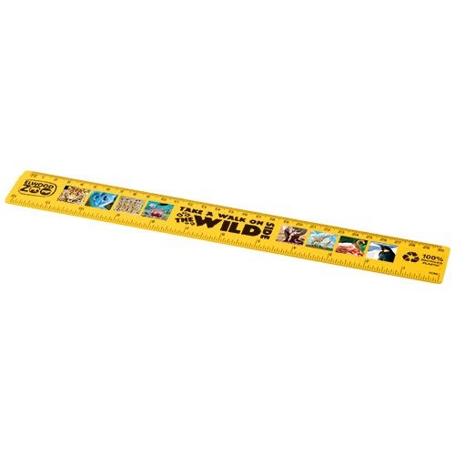 PF210468-2Refari 30 cm Lineal aus recyceltem Kunststoff_ gelb