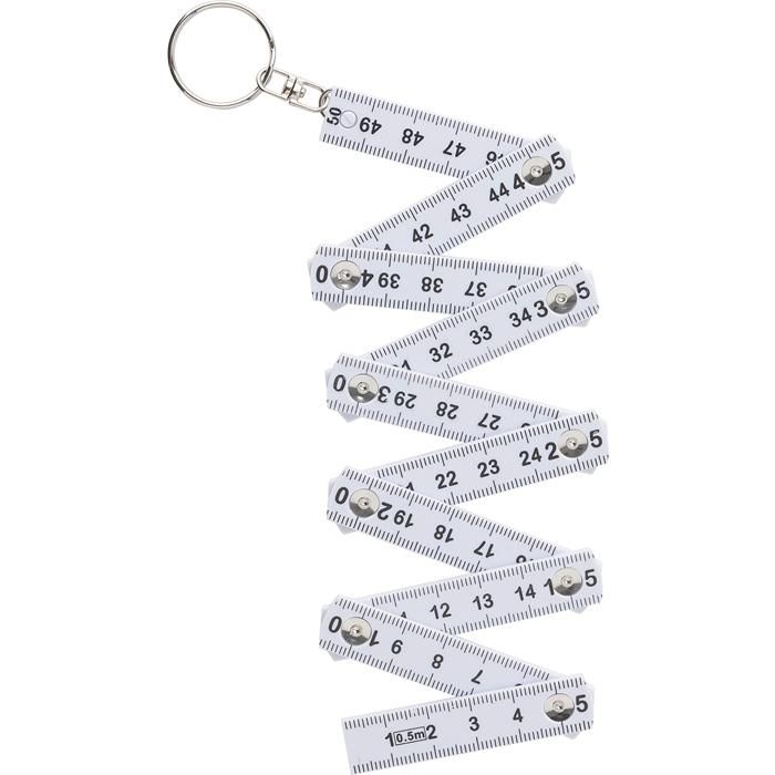 GI710453-02Zollstock aus Kunststoff 0_5m Holly_ weiss