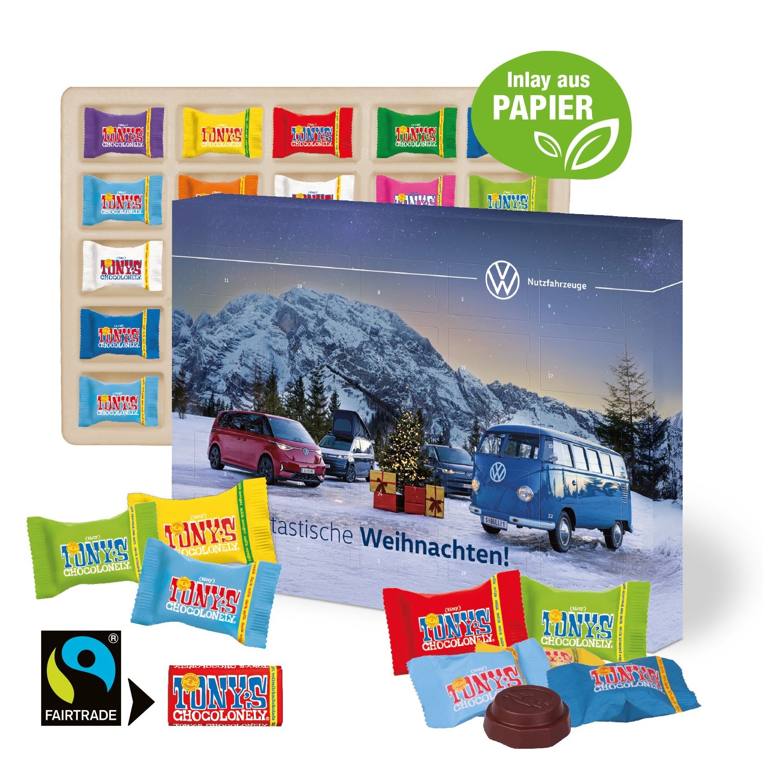 CD55370Adventskalender mit Tony's Schokolade_ Inlay aus Papier