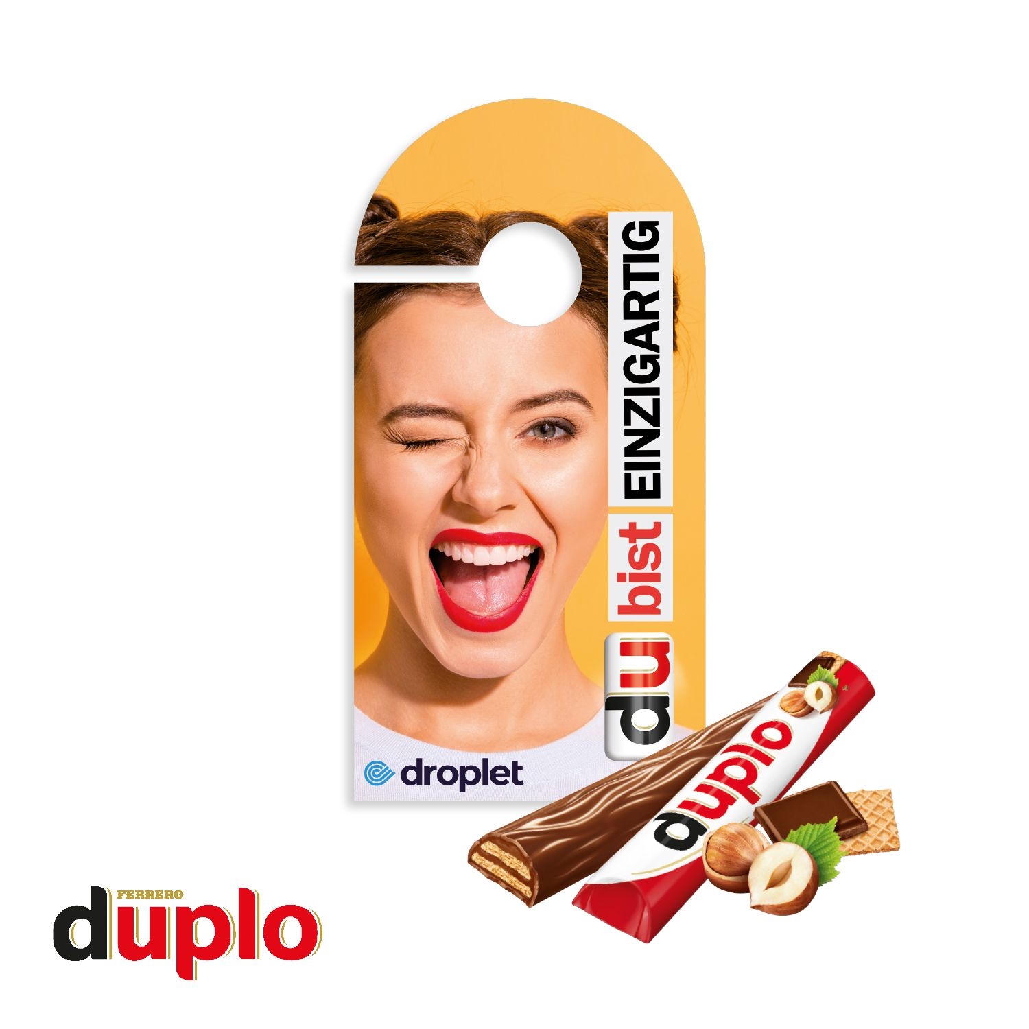 CD91663duplo Werbekarte Tueranhaenger