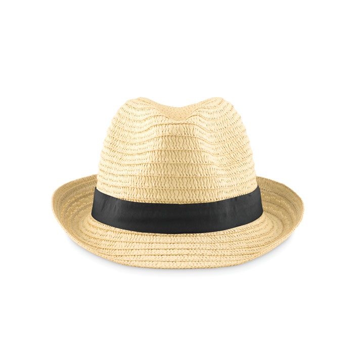 MO9341-03Boogie Natur Strohhut_ Schwarz MO9341-03Boogie Natur Strohhut_ Schwarz