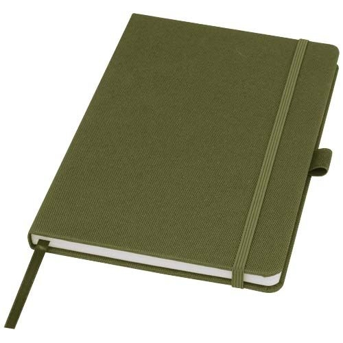 PF107763-9Honua A5 Notizbuch aus recyceltem Papier mit Cover aus recyceltem PET_ waldgruen PF107763-9Honua A5 Notizbuch aus recyceltem Papier mit Cover aus recyceltem PET_ waldgruen