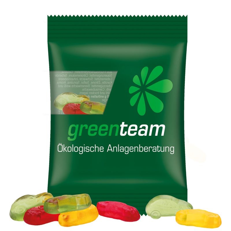 JG15062-8Minituete 15 g Trolli Fruchtgummi Standardformen_ Auto_ transparente Folie