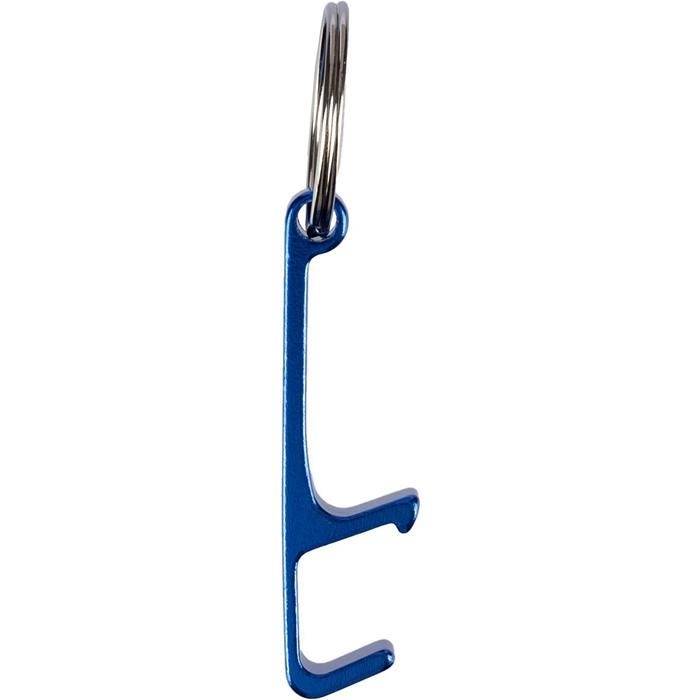 GI1097567-32Schluesselhalter aus recyceltem Aluminium Anneliese_ silber