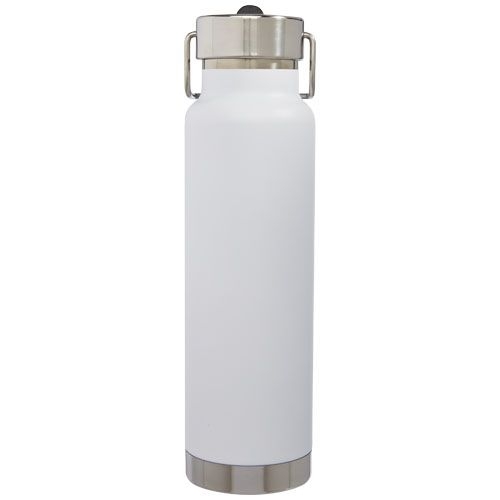PF100732-1Thor 750 ml Kupfer-Vakuum Sportflasche mit Trinkhalm_ weiss