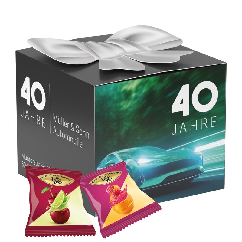 JG10253-1Geschenkbox Midi Schleife_ Cavendish _ Harvey Mini Bonbons_ Fruchtmix