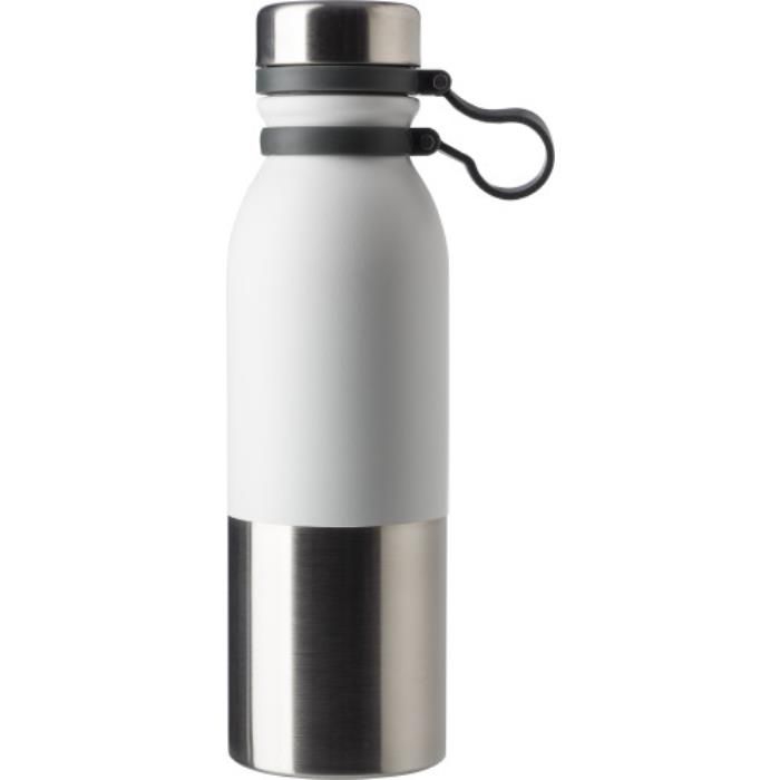 GI738371-02Edelstahlflasche _600 ml_ Will_ Weiss GI738371-02Edelstahlflasche _600 ml_ Will_ Weiss