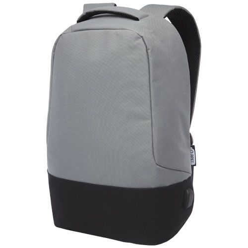 PF120510-1Cover Diebstahlsicherer GRS RPET Rucksack 18L_ grau