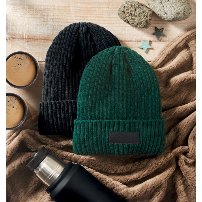 MO2700-60Anvik 3M-Beanie mit Buendchen_ dunkelgruen