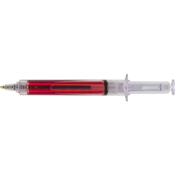 Kugelschreiber aus Kunststoff Dr. David, Rot