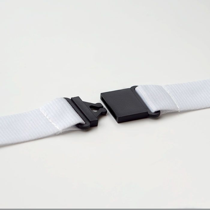 MO9661-06Wide Lany Lanyard mit Metallkarabiner_ weiss