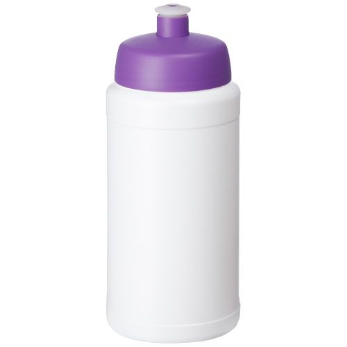 PF210688-10Baseline® Plus 500 ml Flasche mit Sportdeckel_ weiss_lila