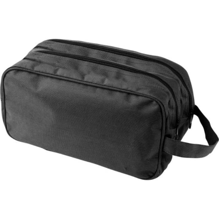 Kulturtasche aus Polyester Calista, Schwarz