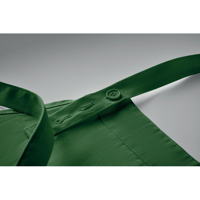 MO2249-60Gamma Kuechenschuerze Organic Cotton_ dunkelgruen