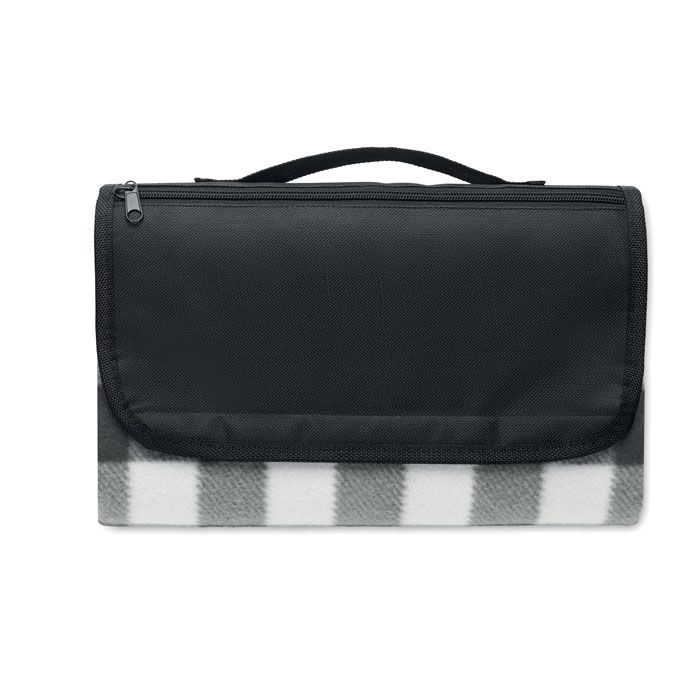 MO6891-03Caly Picknick Decke RPET-Fleece_ Schwarz