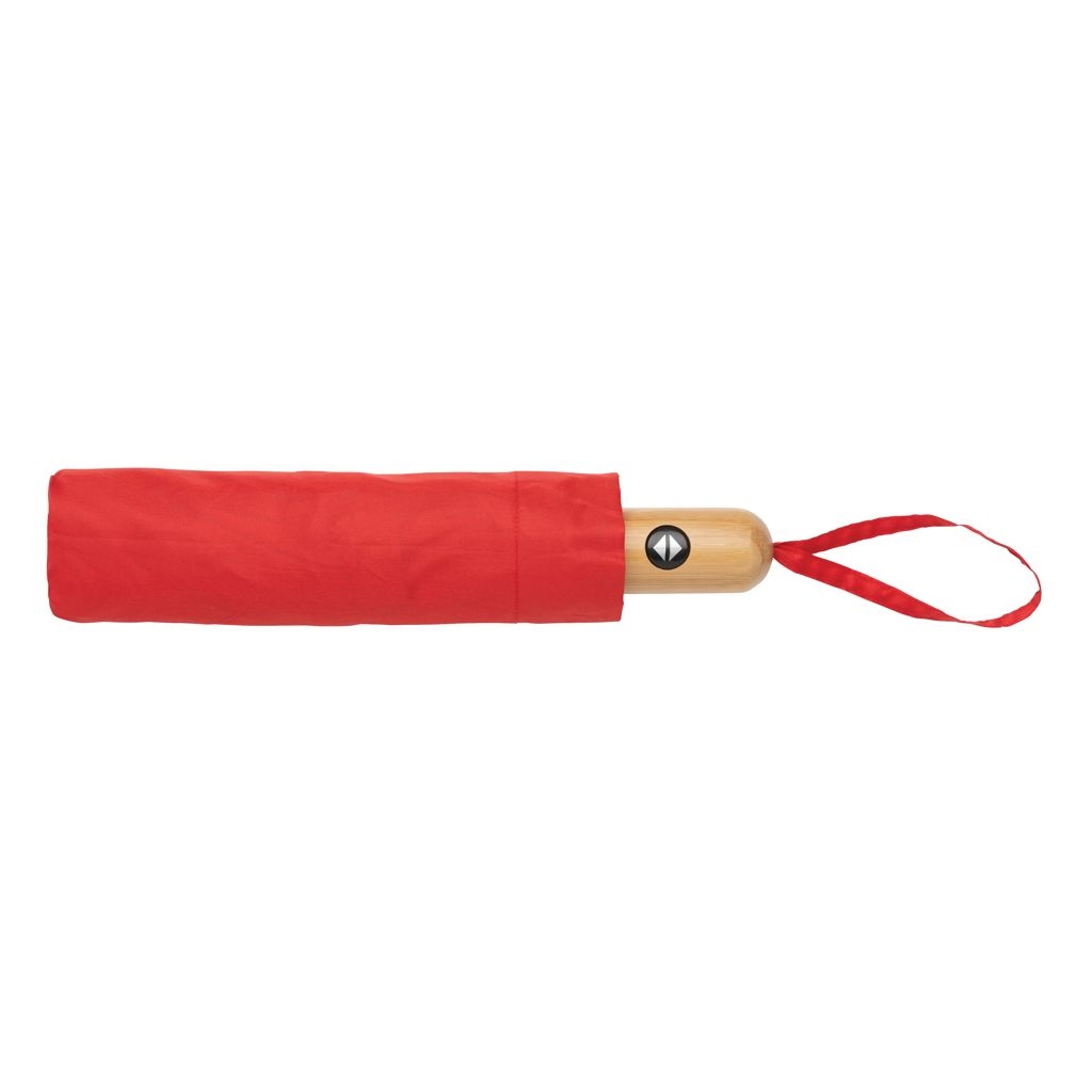 XDP850_61-421_ Impact AWARE™ RPET 190T Bambus-Schirm autom. open_close_ rot