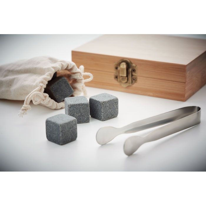 MO9942-40Dundalk Stein-Eiswuerfel in Box_ holz
