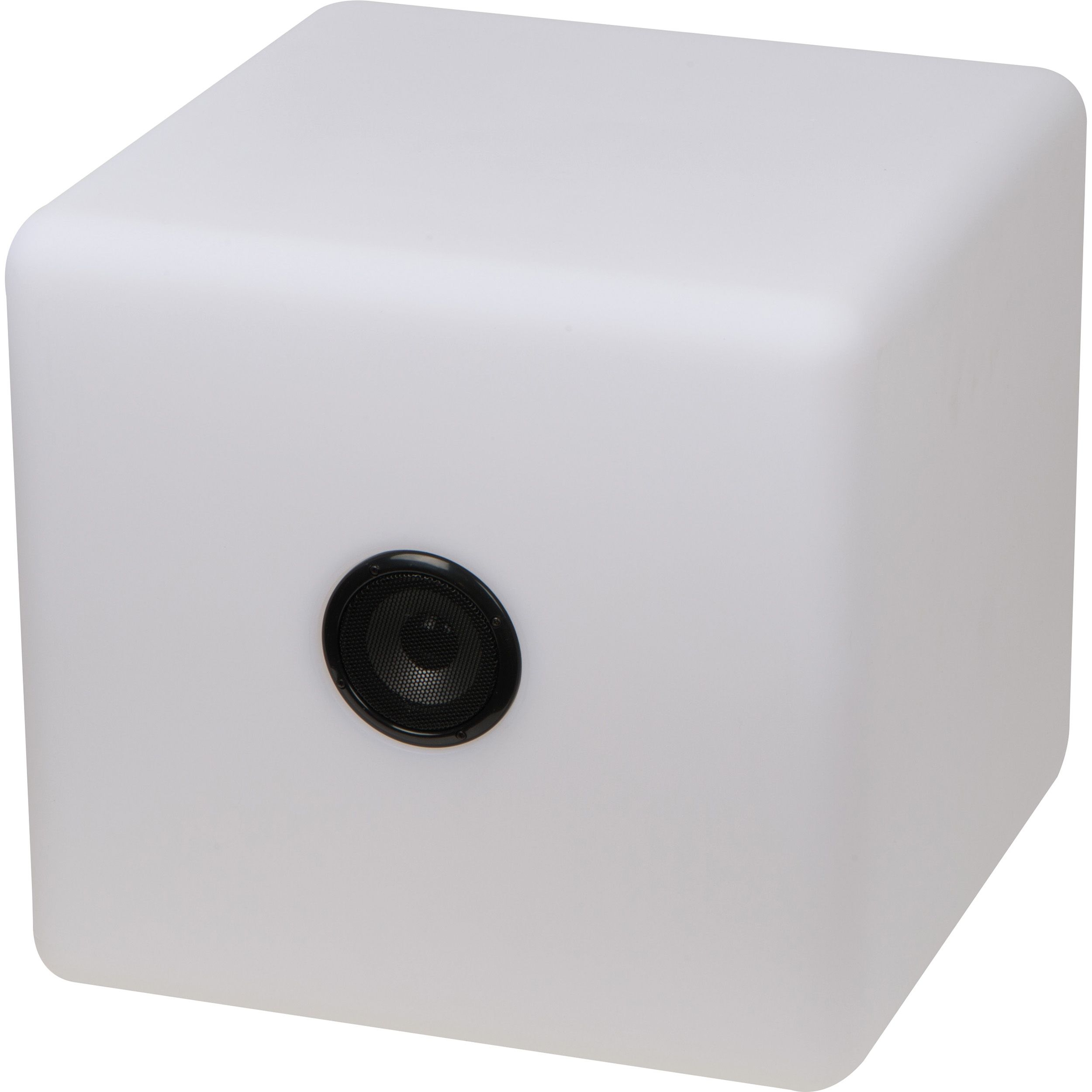 XXL Bluetooth Lautsprecher mit wechselnder LED-Beleuchtung, 2.200 mAh, weiß