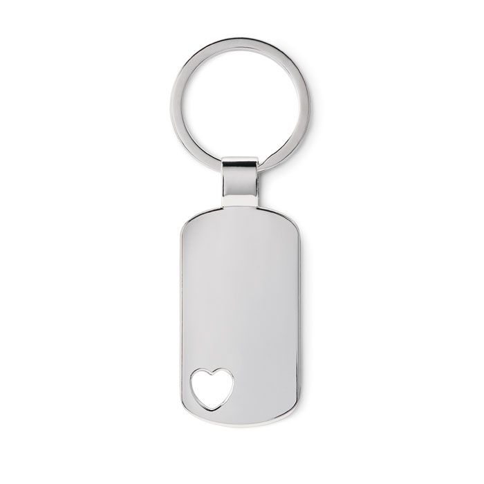 MO8694-16Corazon Schluesselring Herz_ Mattsilber
