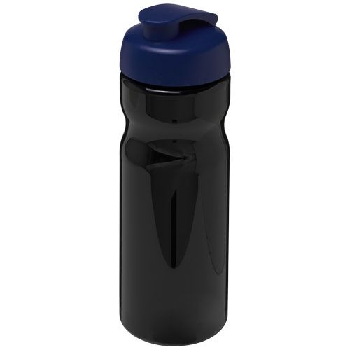 PF210045-14H2O Active® Base 650 ml Sportflasche mit Klappdeckel_ schwarz_blau PF210045-14H2O Active® Base 650 ml Sportflasche mit Klappdeckel_ schwarz_blau