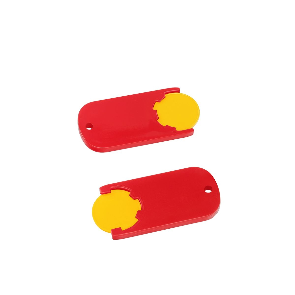 HE7439-4-1Chiphalter mit 1€-Chip _Alpha_ gelb_ rot HE7439-4-1Chiphalter mit 1€-Chip _Alpha_ gelb_ rot