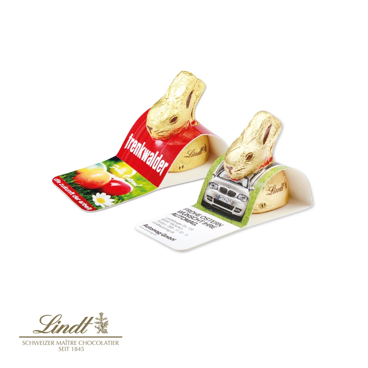 CD94561Goldhase von Lindt im Werbeaufsteller_ 10 g