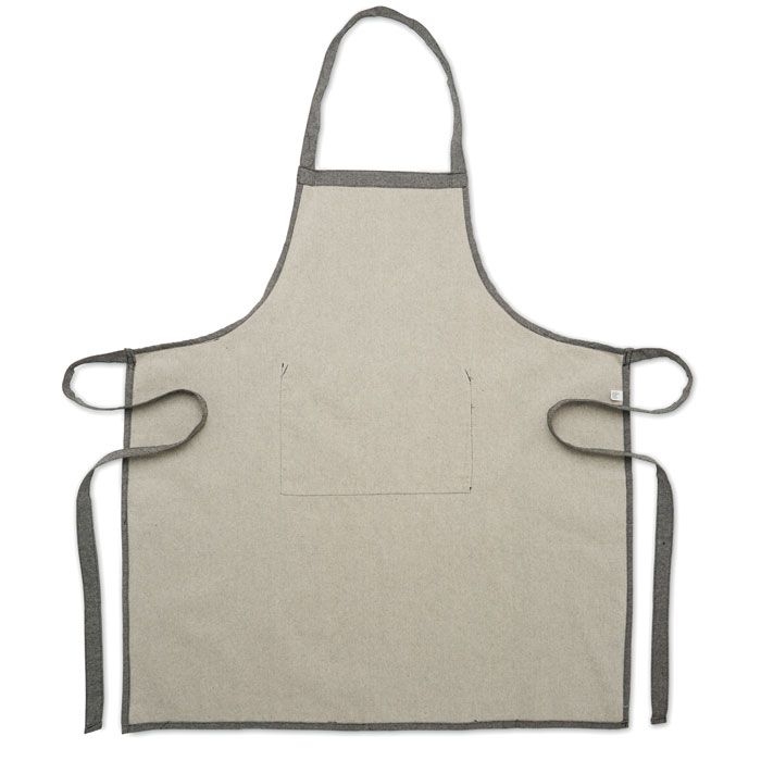 MO2265-03Cuina Kuechenschuerze recy. Baumwolle_ schwarz