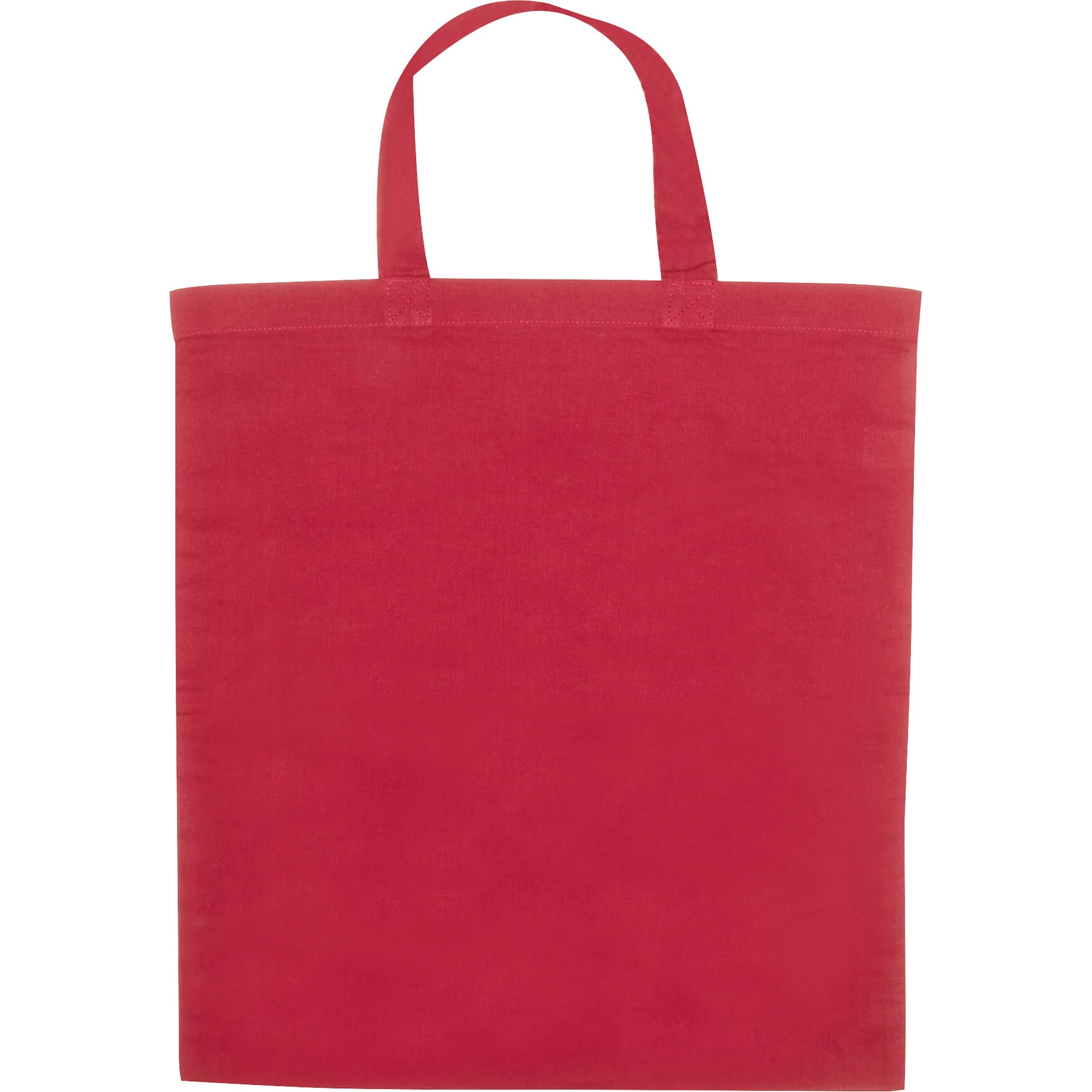 MA60680-05Baumwolltasche mit kurzen Henkeln MARSHALL_ rot