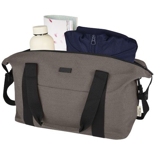PF120681-3Joey Reisetasche aus GRS recyceltem Canvas 25 L_ grau