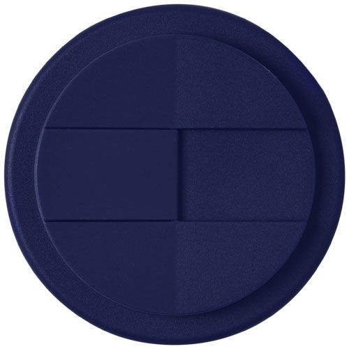 PF210455-8Americano® Espresso Eco 250 ml recycelter Isolierbecher mit auslaufsicherem Deckel _ schwarz_blau